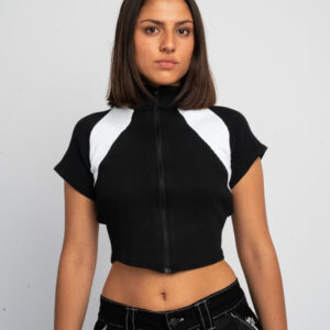 ZETU ZIP-UP BACKLESS TOP